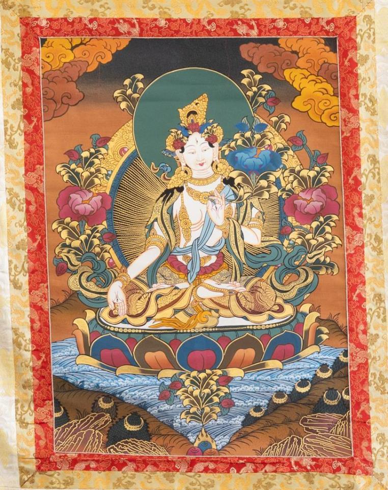 Fehér Tara thangka