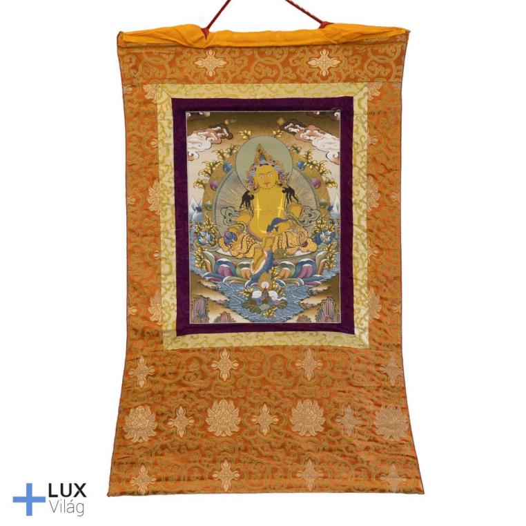 Sárga Dzambala thangka