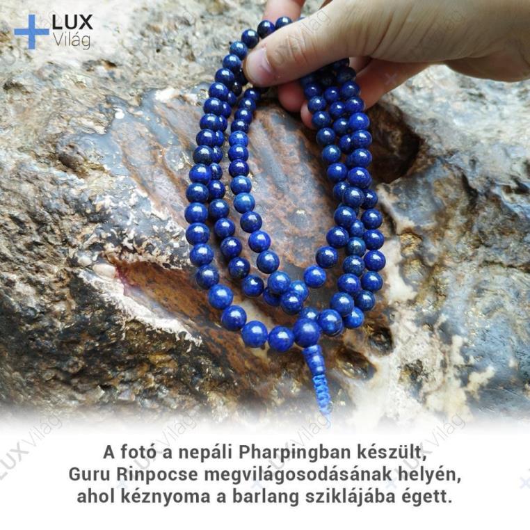 Exkluzív lápisz lazuli mala