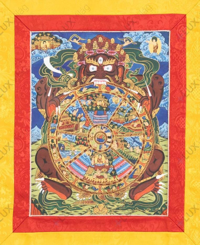 Az élet kereke thangka