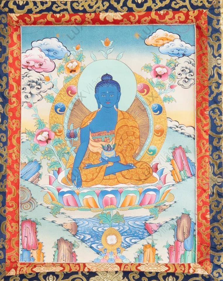 Gyógyító Buddha thangka