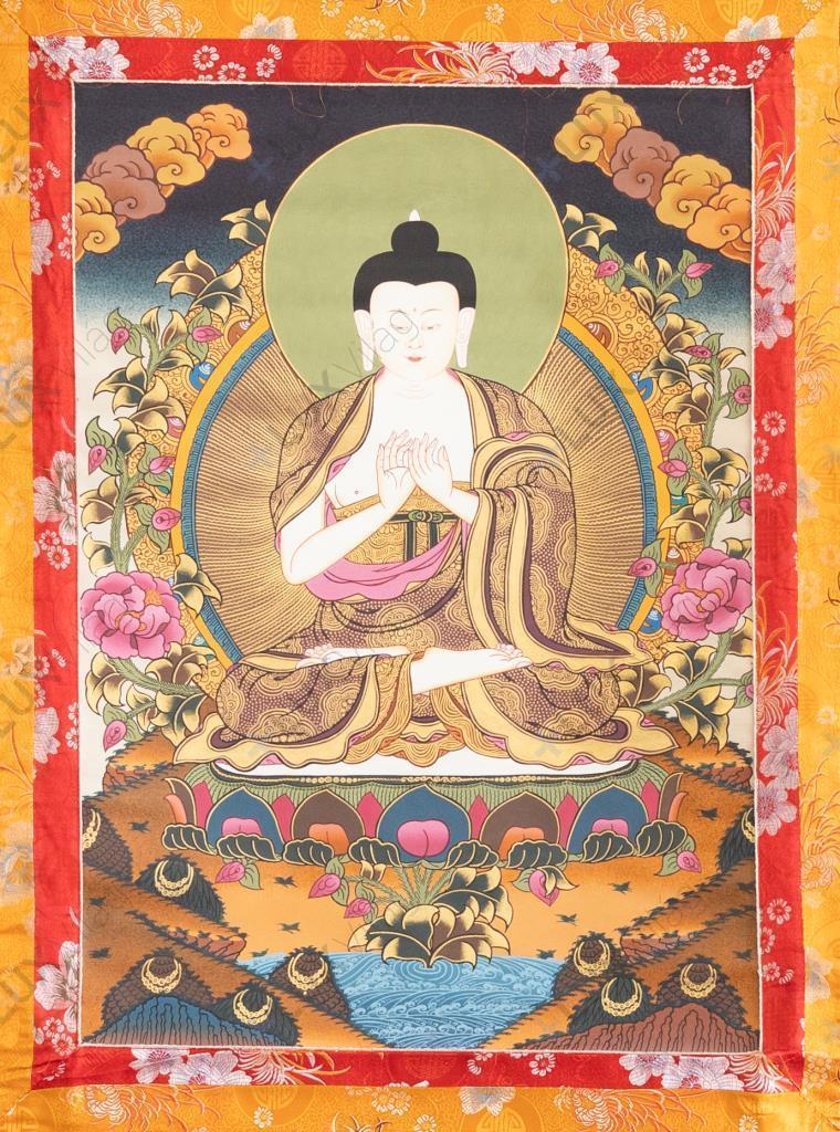 Tanító Buddha thangka
