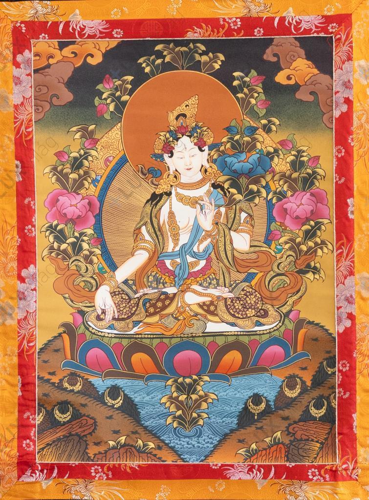 Fehér Tara thangka