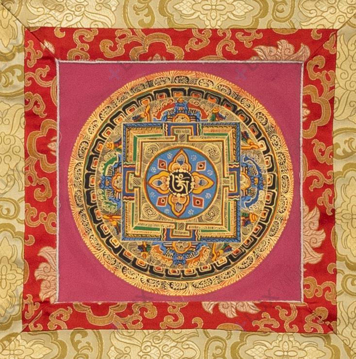 OM mandala thangka