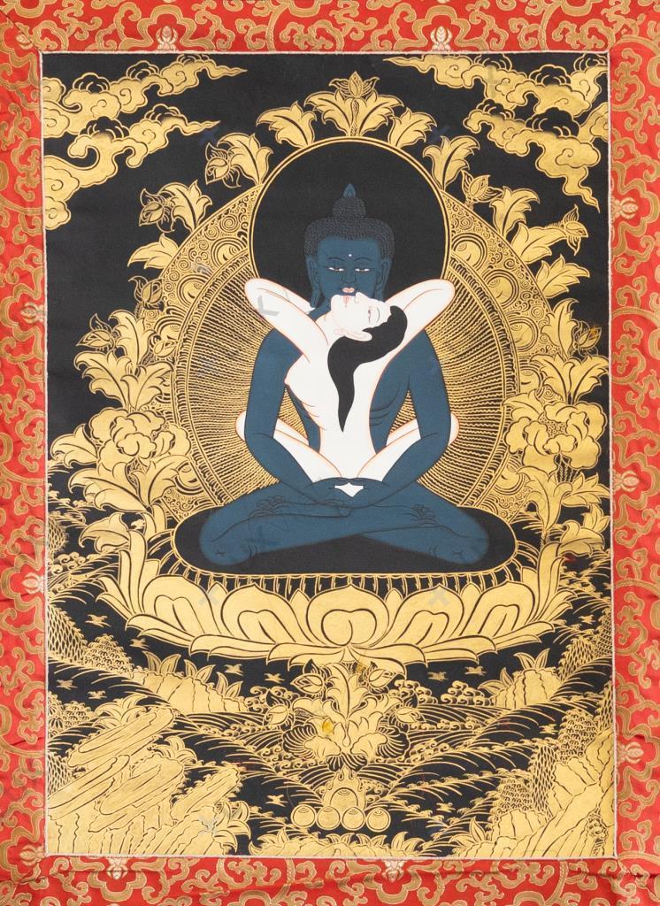 Szamantabhadra thangka