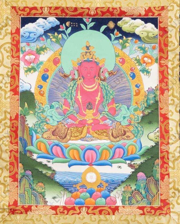Amitájusz-thangka