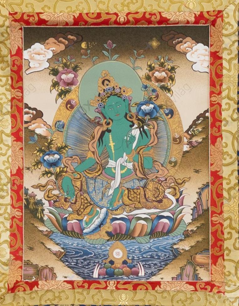 Zöld Tara thangka