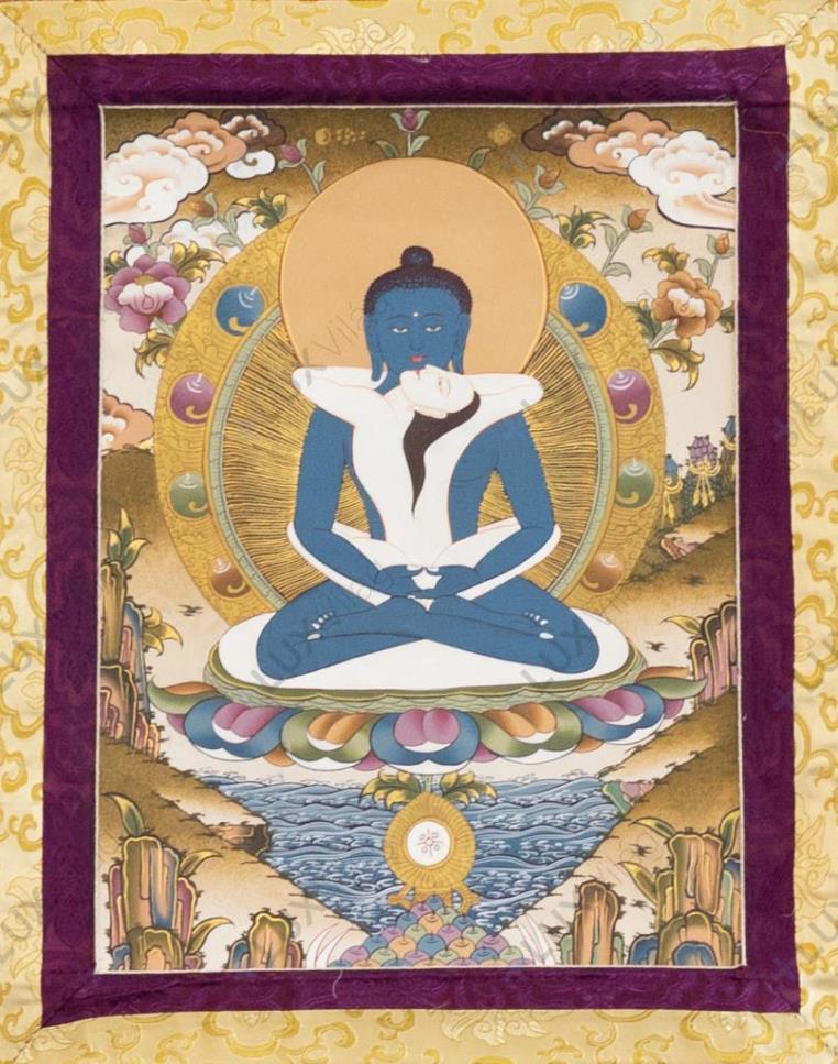 Szamantabhadra thangka