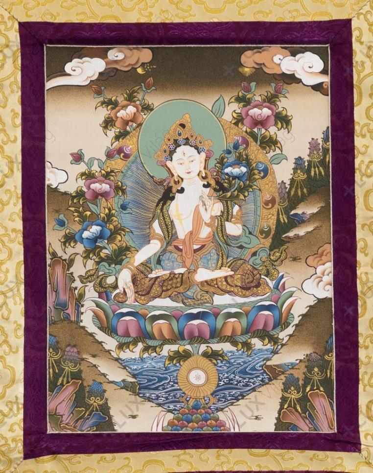 Fehér Tara thangka