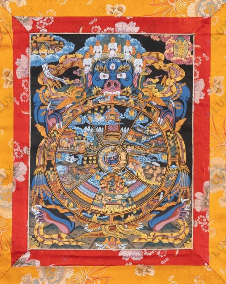 Az élet kereke thangka