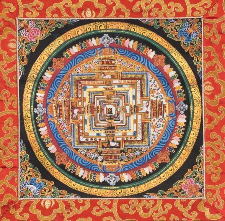 Kálacsakra mandala thangka