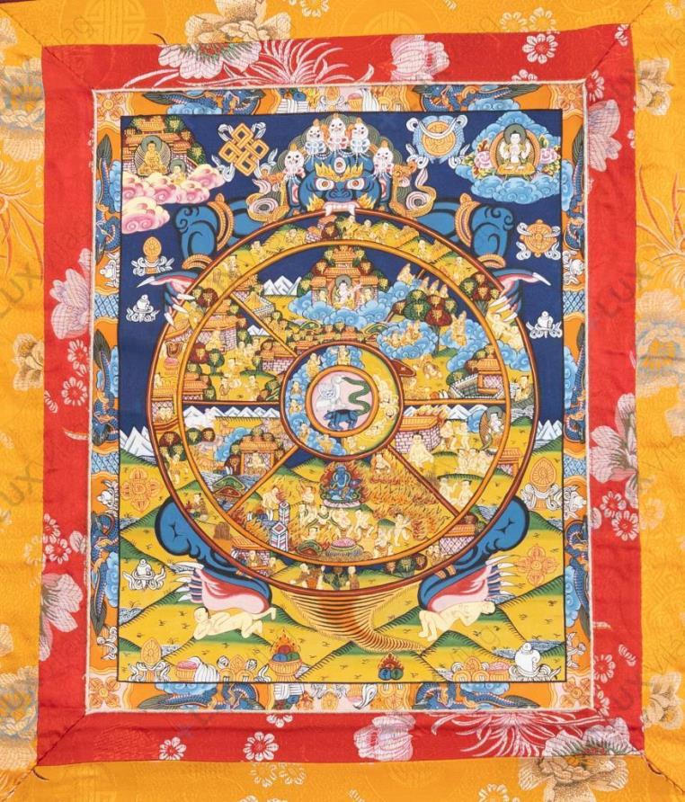 Az élet kereke thangka