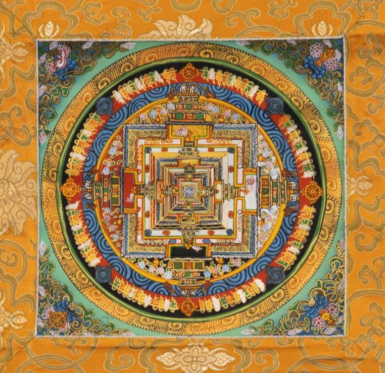 Kálacsakra mandala thangka