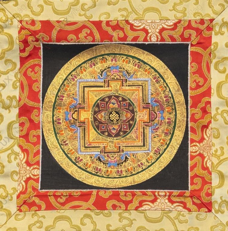 Végtelen csomó mandala thangka