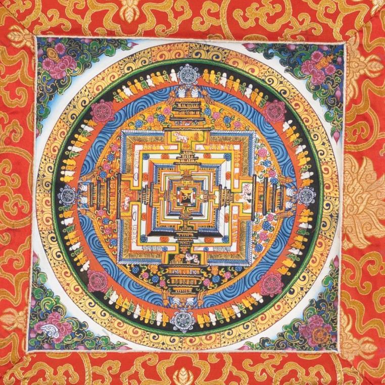 Kálacsakra mandala thangka