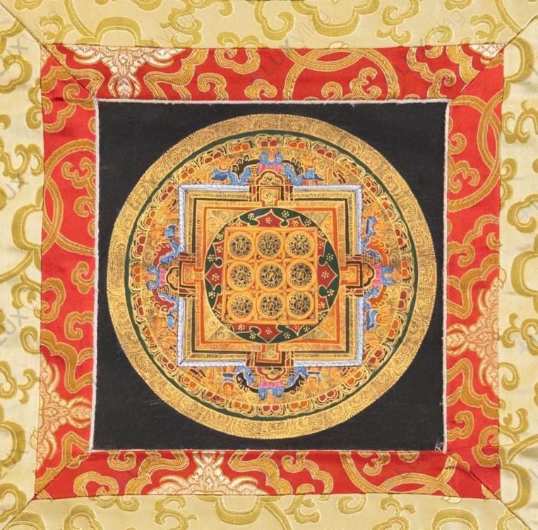 OM mandala thangka