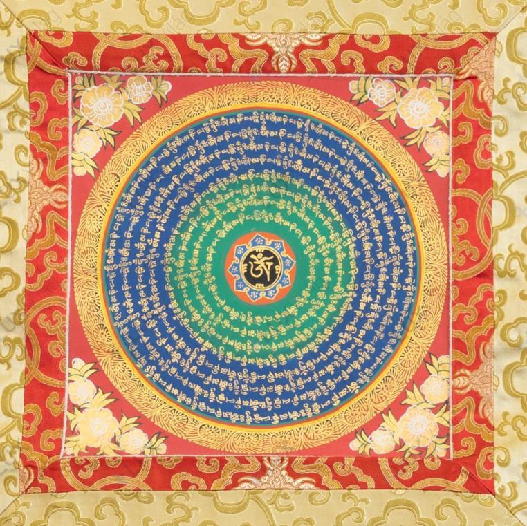 OM MANI PEME HUNG thangka