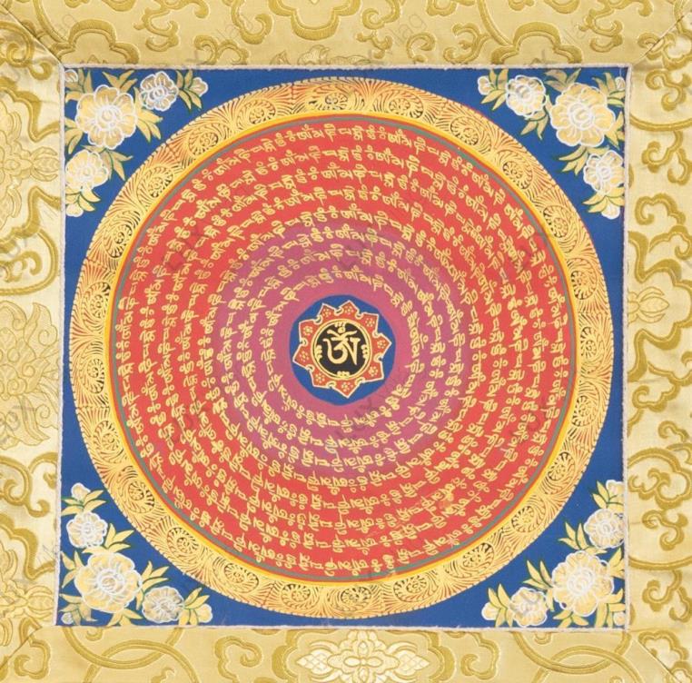 OM MANI PEME HUNG thangka