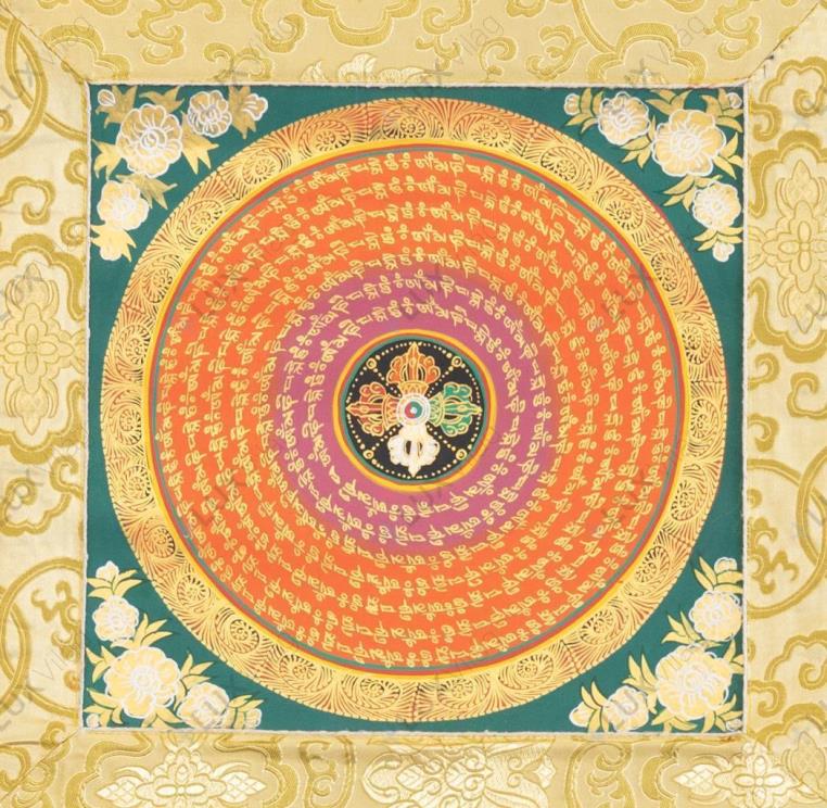 OM MANI PEME HUNG thangka