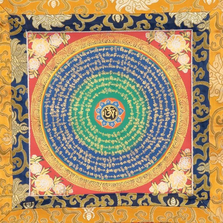 OM MANI PEME HUNG thangka