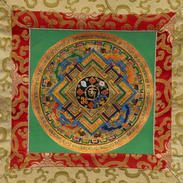 OM mandala thangka