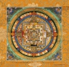 Kálacsakra mandala thangka