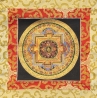 Végtelen csomó mandala thangka