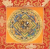 OM mandala thangka
