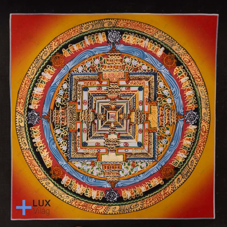 Kálacsakra mandala thangkakép