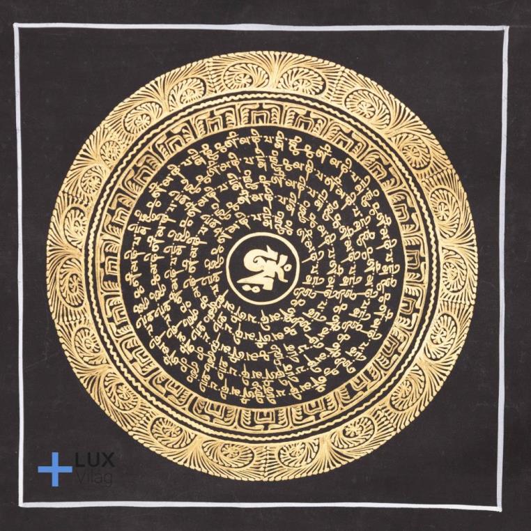 Om MANI PADME HUNG thangkakép