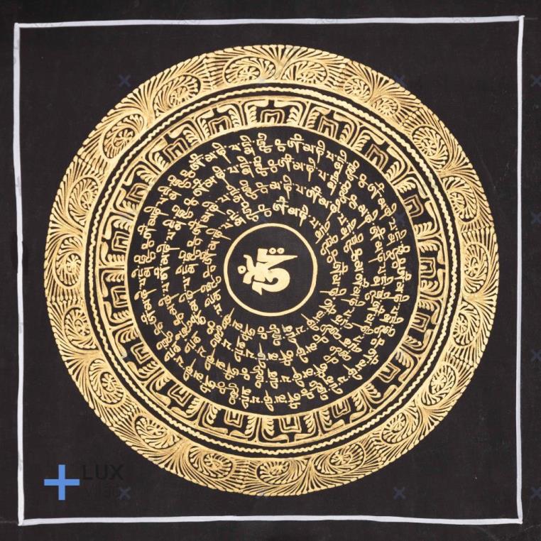 Om MANI PADME HUNG thangkakép