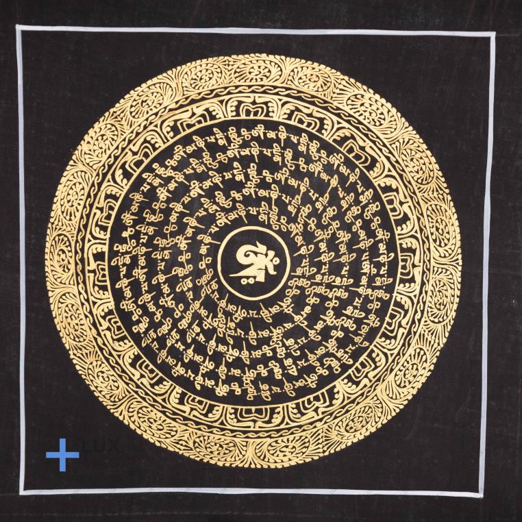 Om MANI PADME HUNG thangkakép