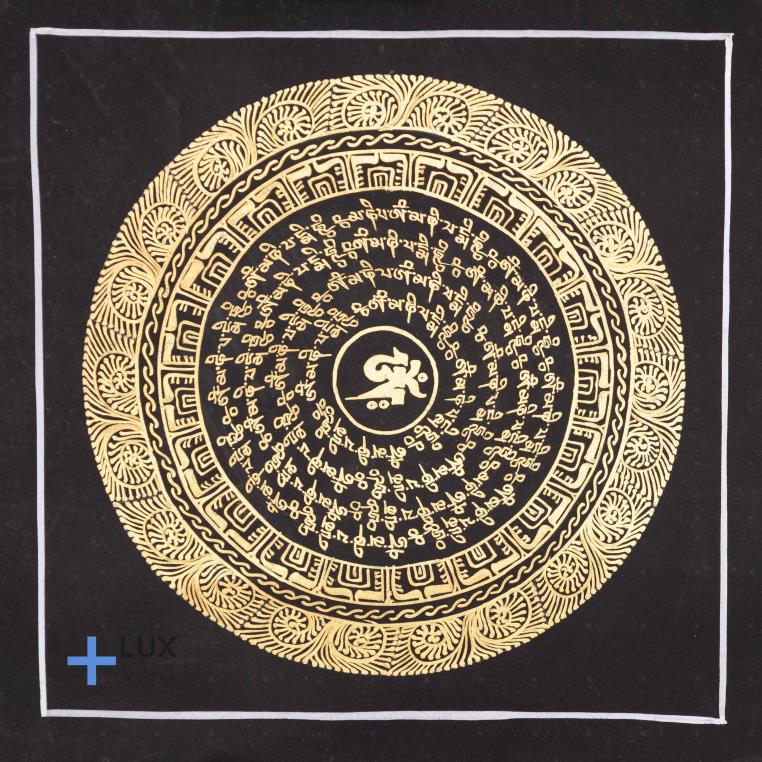 Om MANI PADME HUNG thangkakép