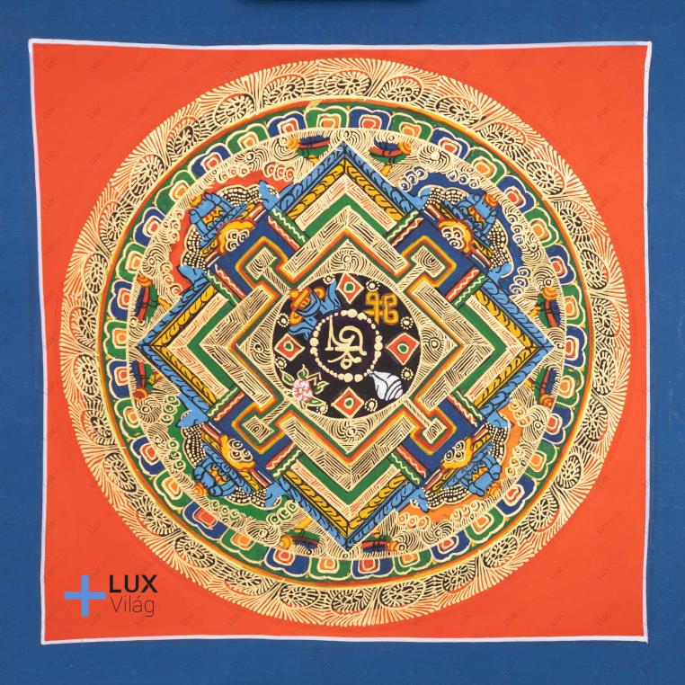 OM MANI PADME HUNG mandala thangkakép