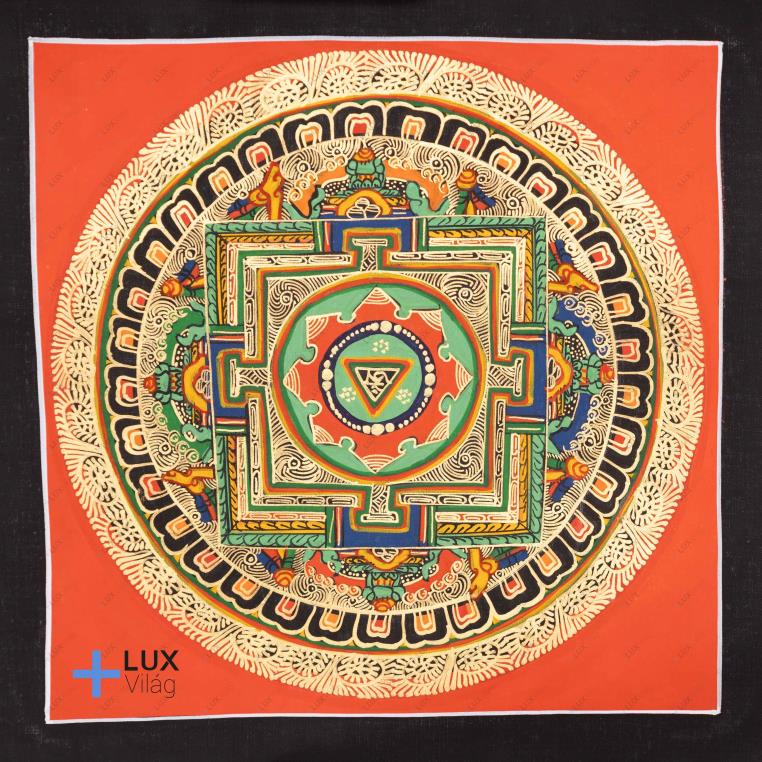 OM MANI PADME HUNG mandala thangkakép
