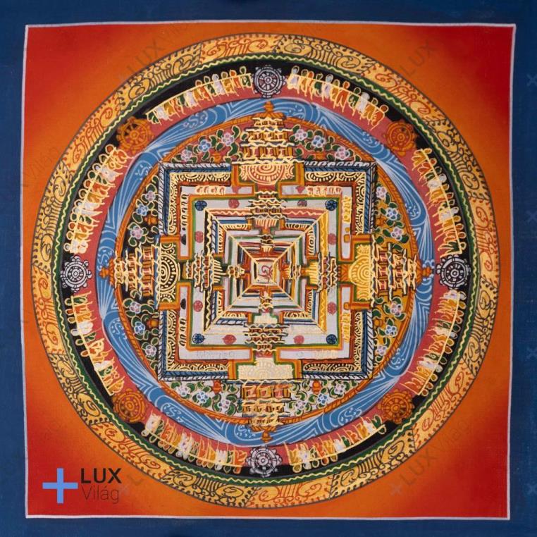 Kálacsakra mandala thangkakép