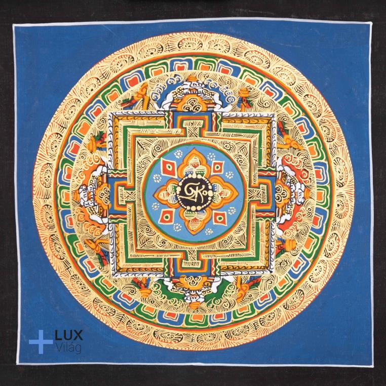 OM MANI PADME HUNG mandala thangkakép