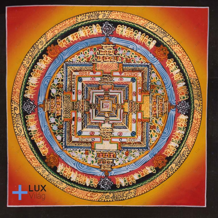 Kálacsakra mandala thangkakép