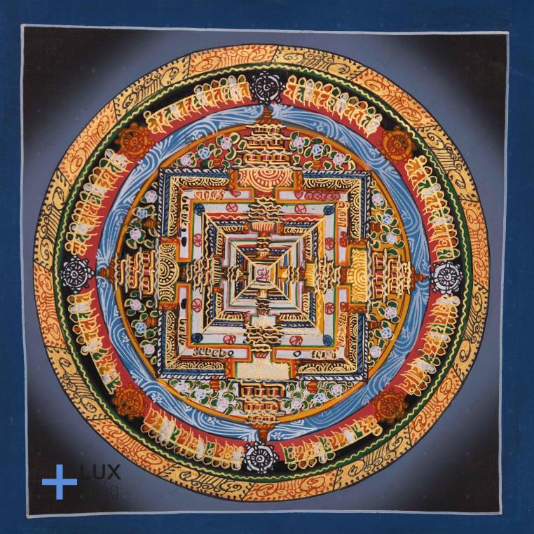 Kálacsakra mandala thangkakép