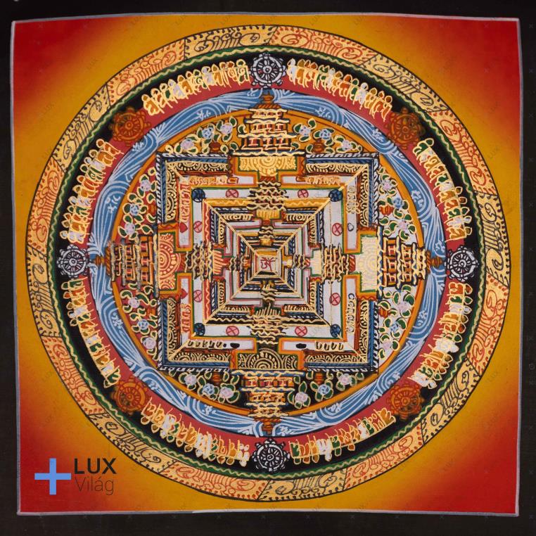 Kálacsakra mandala thangkakép