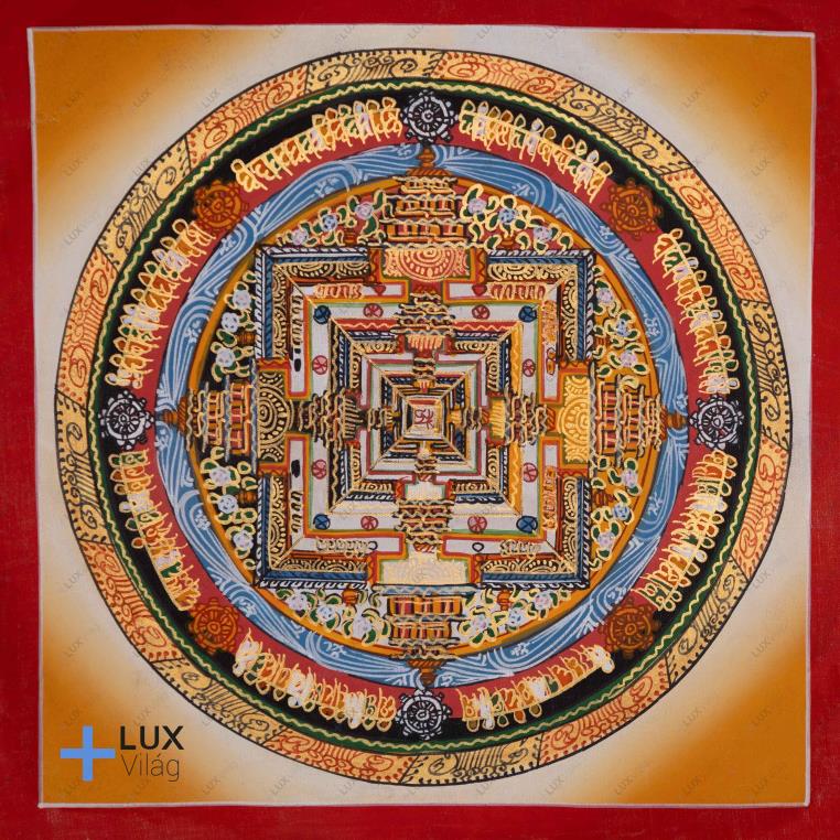 Kálacsakra mandala thangkakép